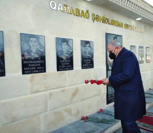 Zərdabın Gəlmə kəndində şəhidlərimizin xatirəsinə ucaldılmış abidə kompleksinin açılış olub – Fotolar merdan-camalov-zerdab2