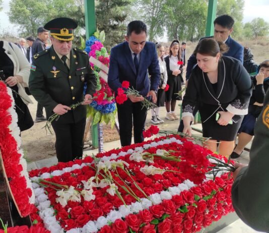 Zərdabda Aprel döyüşləri şəhidi Nurlan Abdullazadənin xatirəsi yad edilib – FOTOLAR